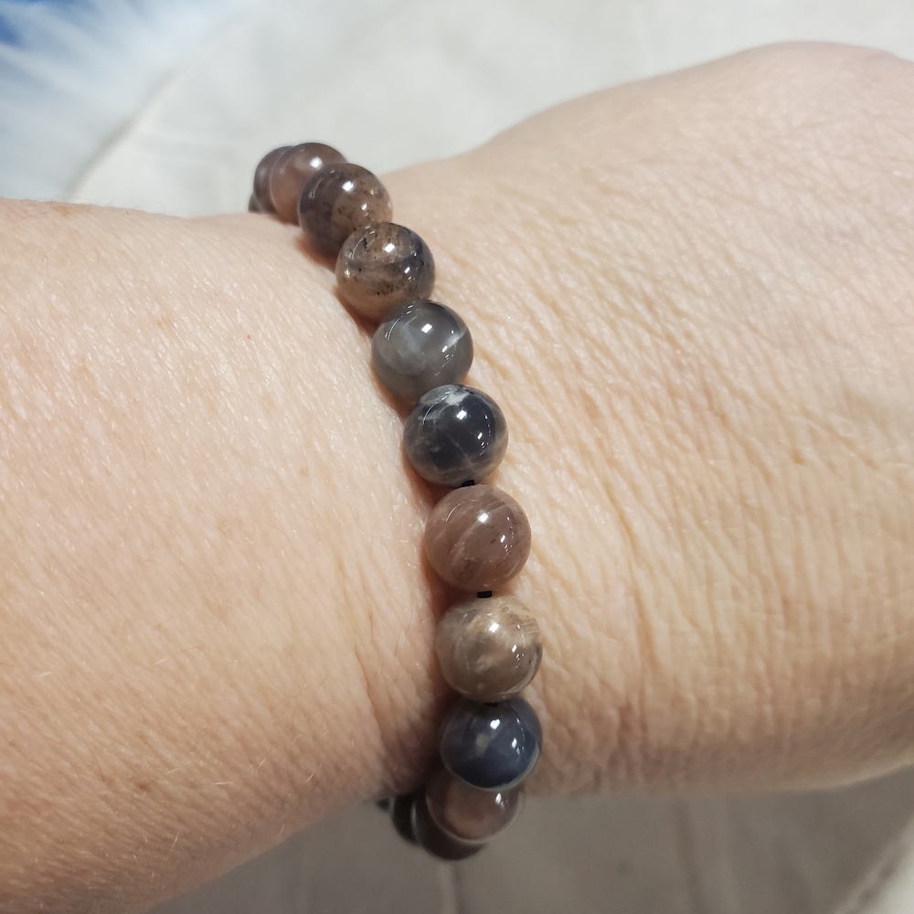 Black moonstone bracelet